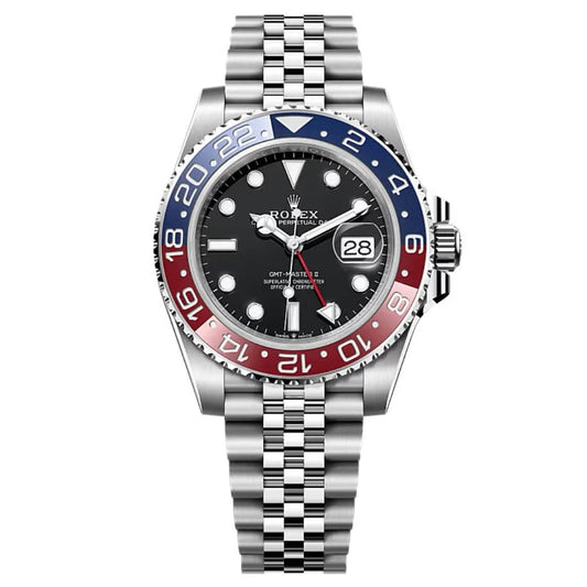 RLX GMT Master | 40mm Stainless Steel | Pepsi Bezel on Jubilee Chain