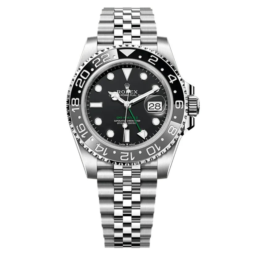 RLX GMT Master | 40mm Stainless Steel | Ghost Bezel on Jubilee Chain