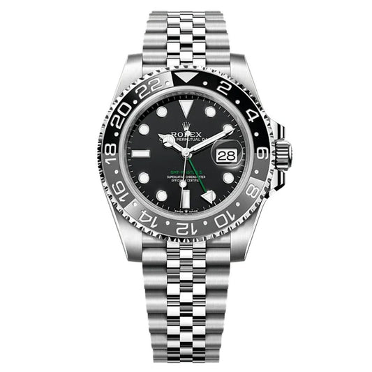 RLX GMT Master | 40mm Stainless Steel | Ghost Bezel on Jubilee Chain