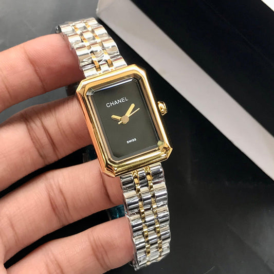 Chanel Square Women's Quartz Watch – Steel Chain & Master Lock