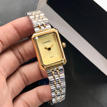 Chanel Square Women's Quartz Watch – Steel Chain & Master Lock