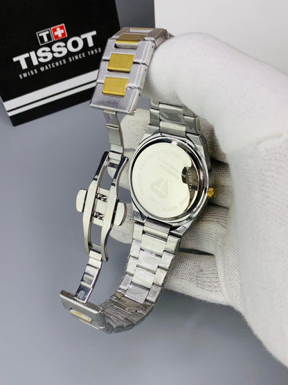 Tissot PRX Men’s Quartz Two-tone Stainless Steel Blak Dial Watch