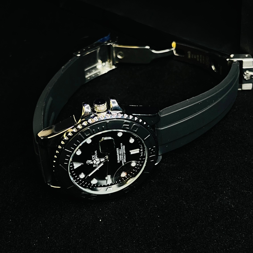 Affordable RLX Yacht Master Style Watch for Men – Black Dial

