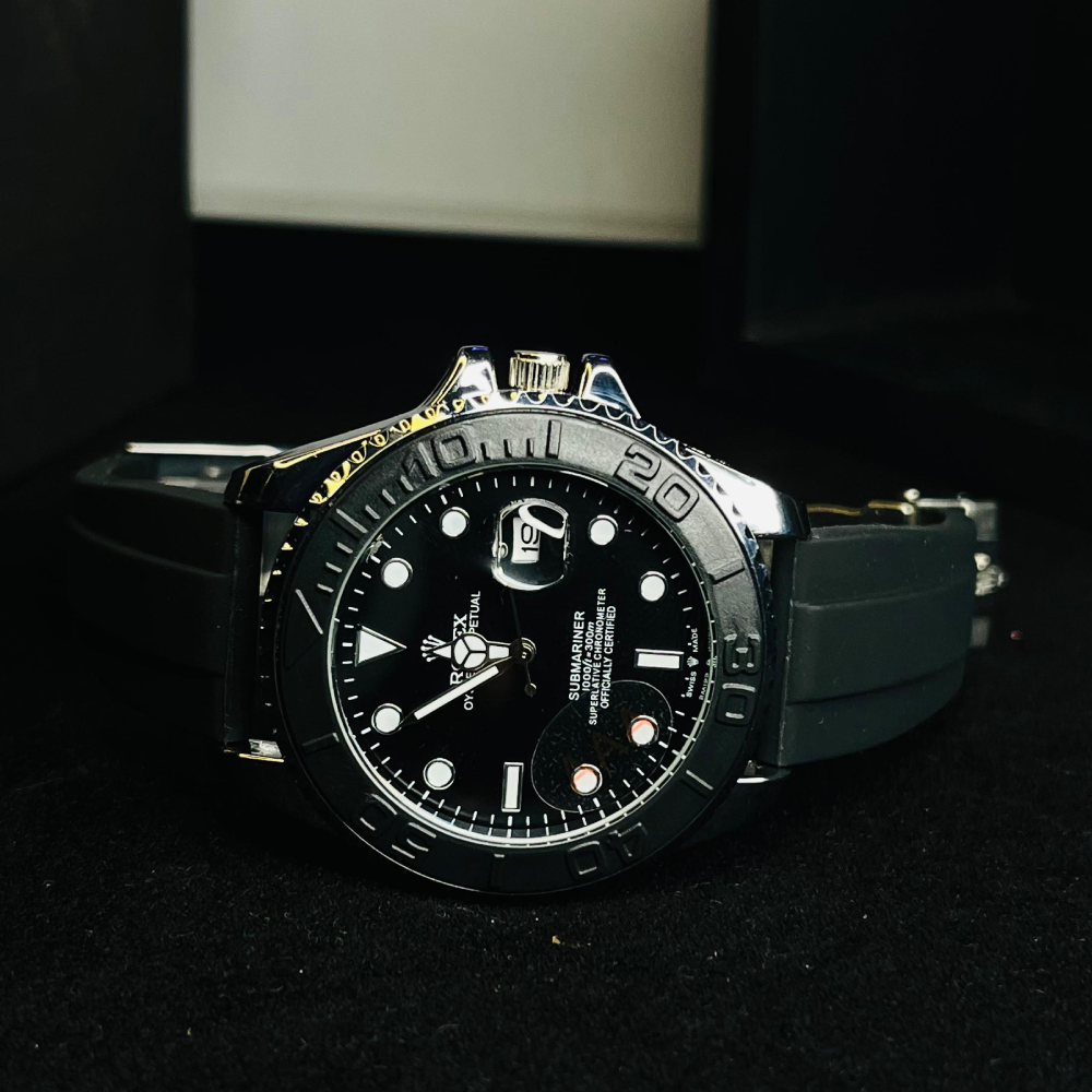 Premium RLX Yacht Inspired Watch – Rotating Bezel & Comfortable Fit