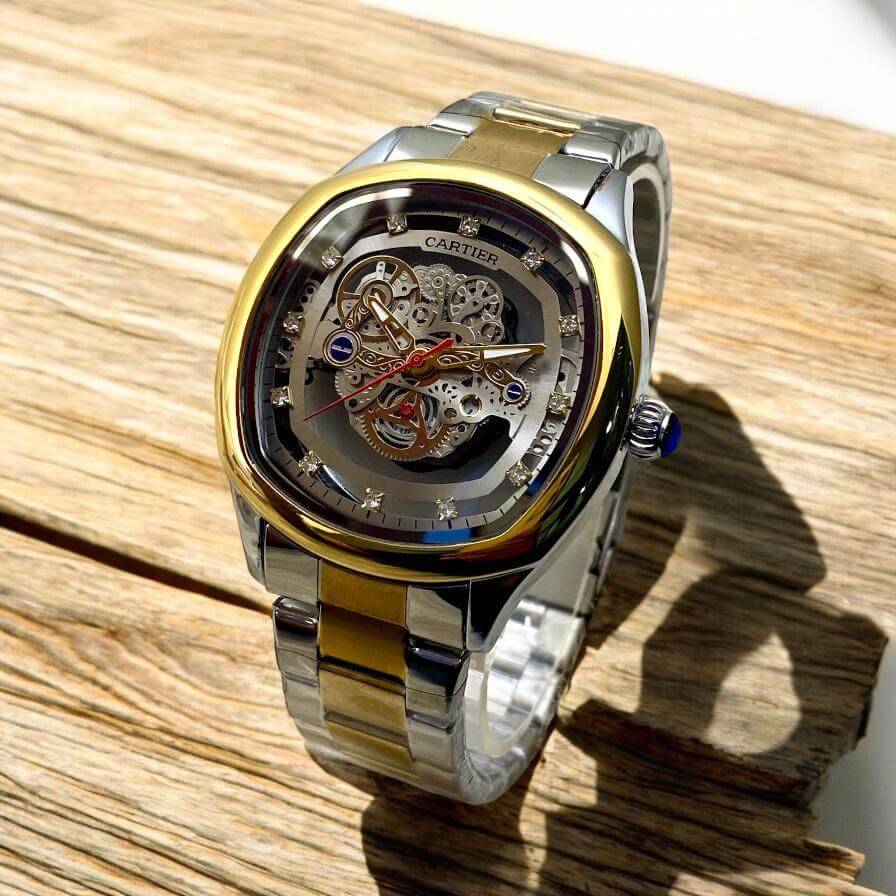 Cartier Skeleton Quartz – Men's Premium Chain Timepiece