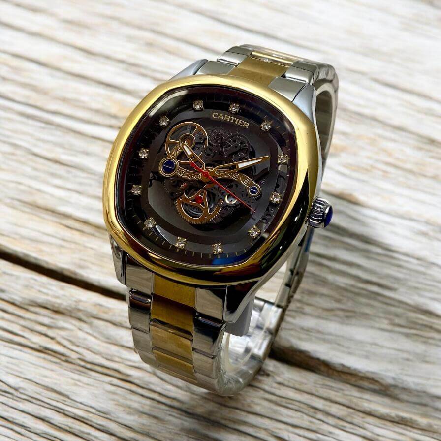 Cartier Skeleton Quartz – Men's Premium Chain Timepiece