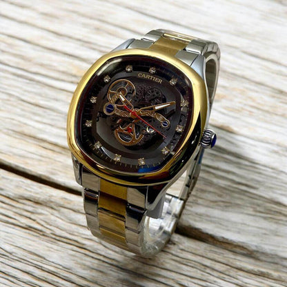 Cartier Skeleton Quartz – Men's Premium Chain Timepiece