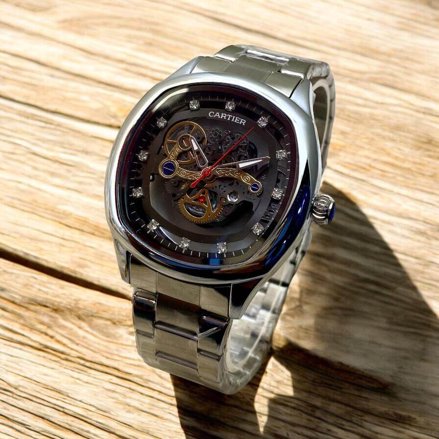 Cartier Skeleton Quartz – Men's Premium Chain Timepiece