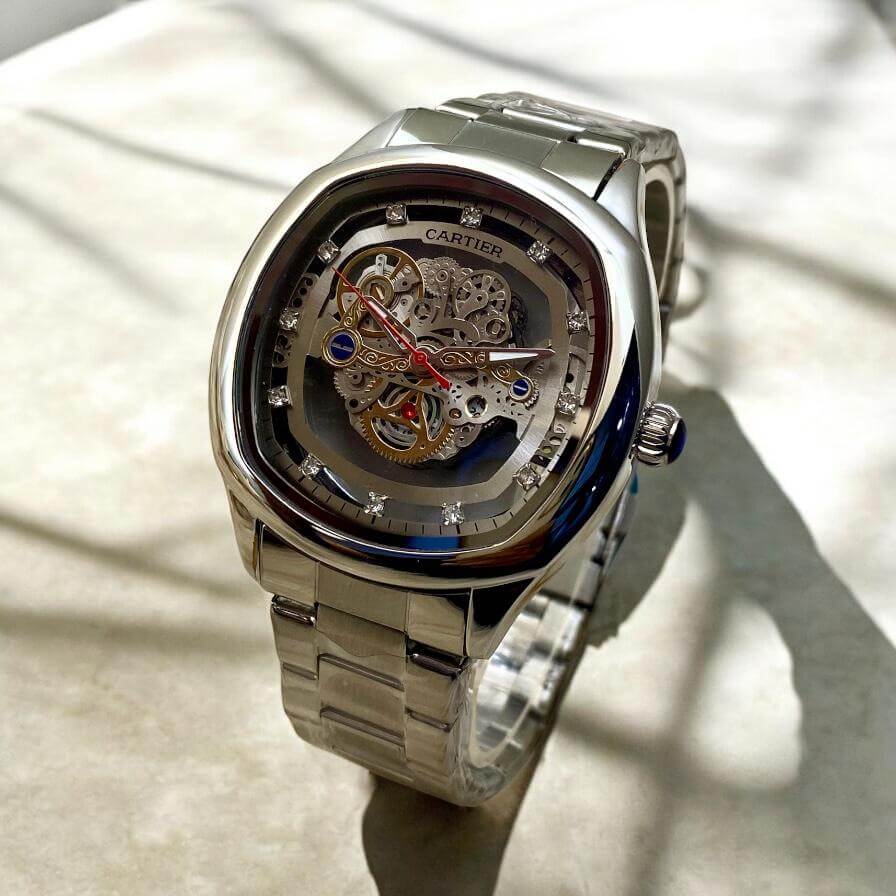 Cartier Skeleton Quartz – Men's Premium Chain Timepiece