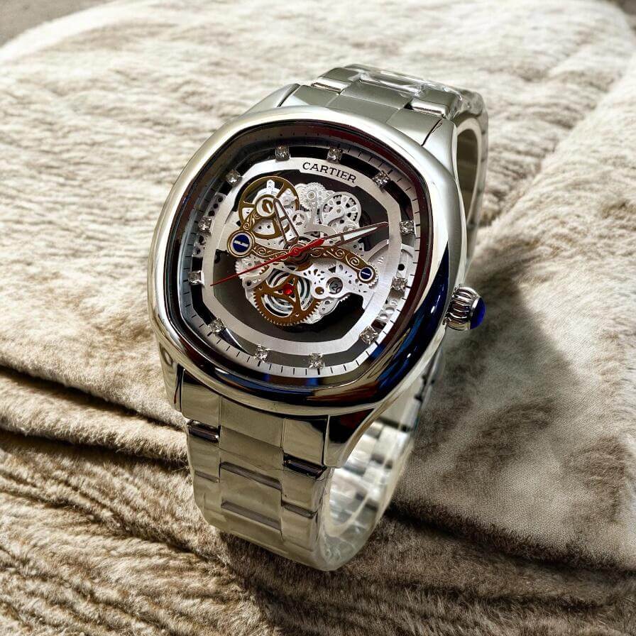 Cartier Skeleton Quartz – Men's Premium Chain Timepiece