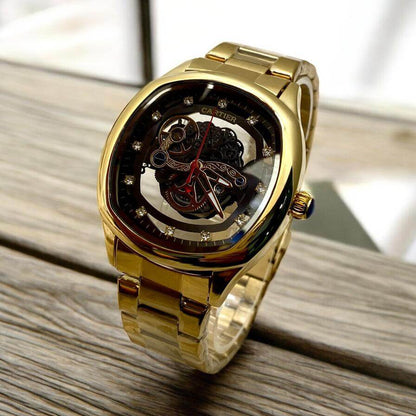 Cartier Skeleton Quartz – Men's Premium Chain Timepiece