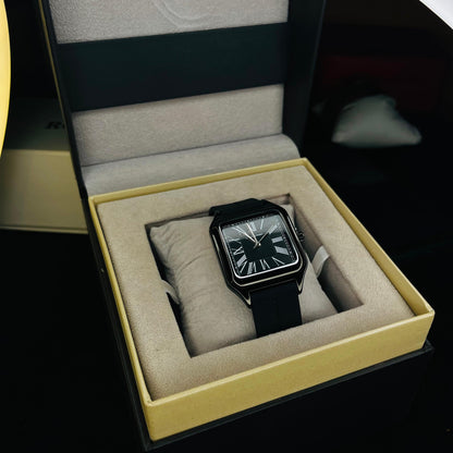 Universe Point Square Dial Watch – Magnetic Lock, Silicone Strap
