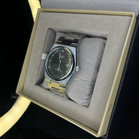Tissot PRX 1853 Classic Men’s Quartz Stainless Steel Black Dial Watch