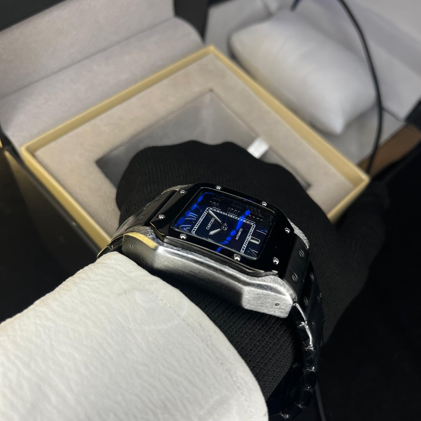 Cartier Masterclass Men's Watch Premium Grade Stainless Steel with Date Dial