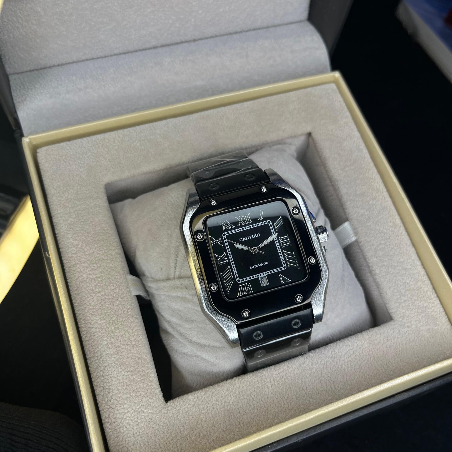Cartier Masterclass Men's Watch Premium Grade Stainless Steel with Date Dial