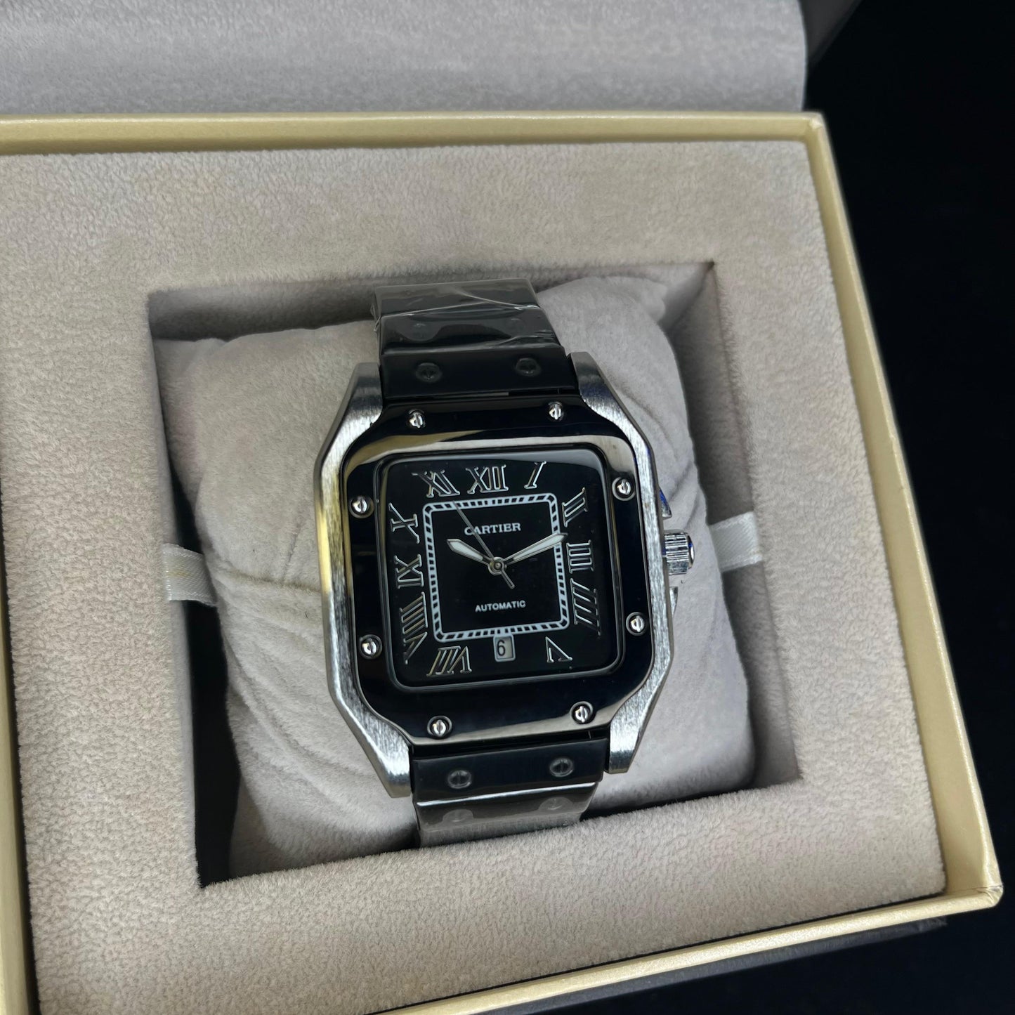 Cartier Masterclass Men's Watch Premium Grade Stainless Steel with Date Dial