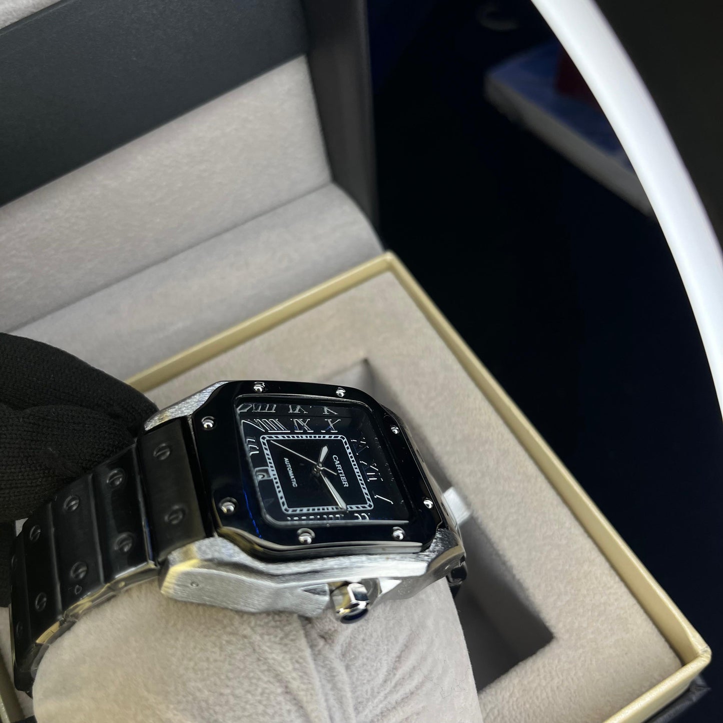 Cartier Masterclass Men's Watch Premium Grade Stainless Steel with Date Dial