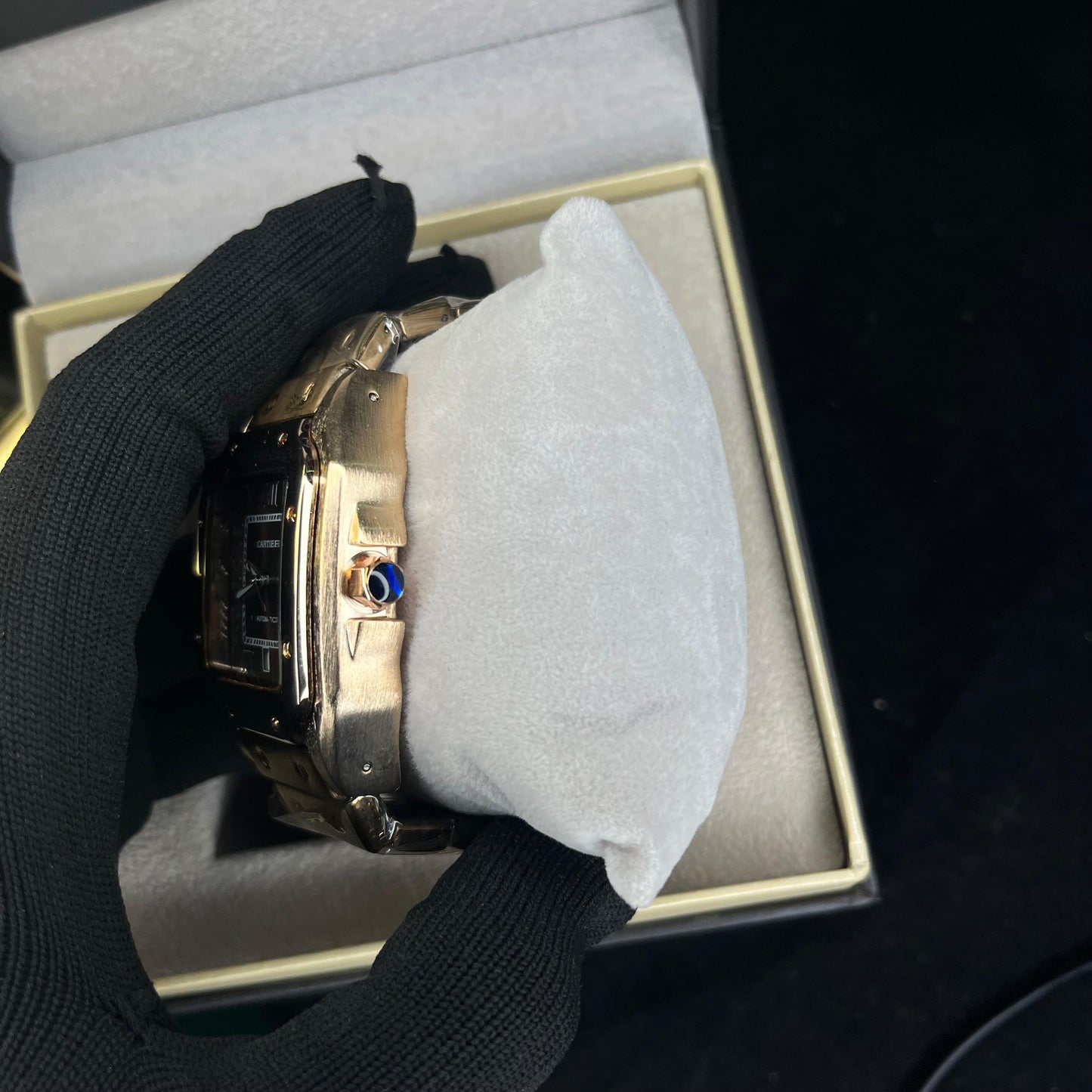 Cartier Masterclass Men's Watch – Rose Gold Chain with Brown Dial | Premium Edition