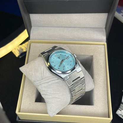 Tissot PRX Men's Quartz Silver Chain Tiffany Blue Dial  Premium 40MM Watch
