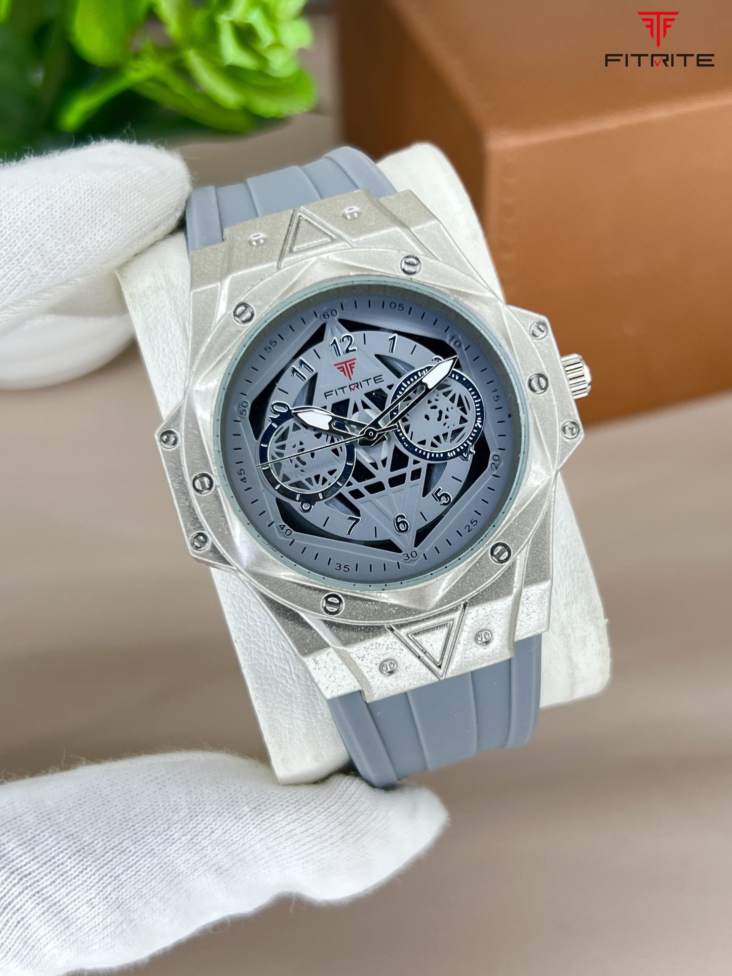 FITRITE Silicone Strap Watch – Premium Metal Case | Multi-Color Options
