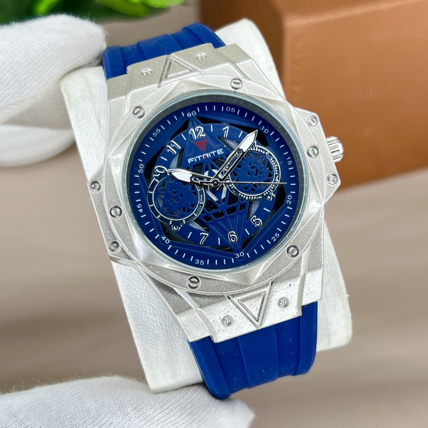 FITRITE Silicone Strap Watch – Premium Metal Case | Multi-Color Options