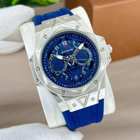 FITRITE Silicone Strap Watch – Premium Metal Case | Multi-Color Options