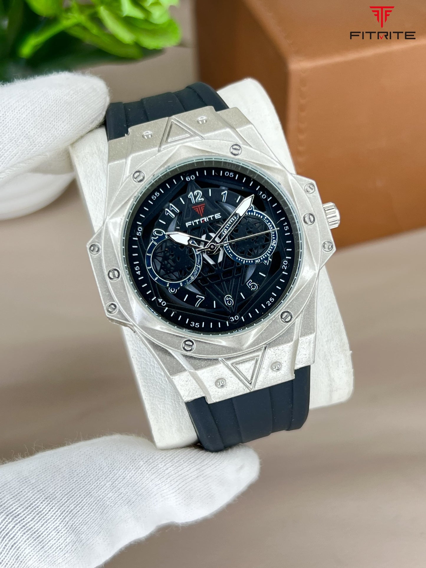 FITRITE Silicone Strap Watch – Premium Metal Case | Multi-Color Options