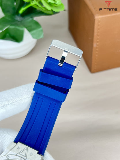 FITRITE Silicone Strap Watch – Premium Metal Case | Multi-Color Options