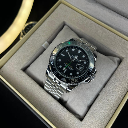 RLX GMT Master | 40mm Stainless Steel | Ghost Bezel on Jubilee Chain