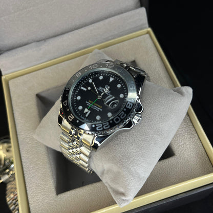 RLX GMT Master | 40mm Stainless Steel | Ghost Bezel on Jubilee Chain