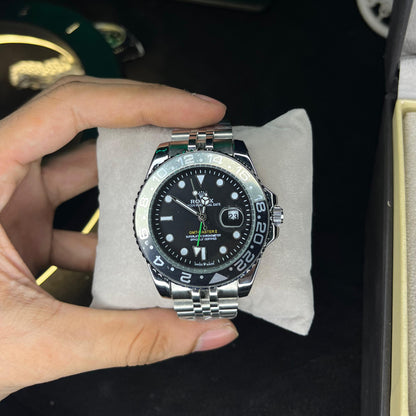 RLX GMT Master | 40mm Stainless Steel | Ghost Bezel on Jubilee Chain