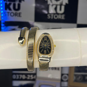 BVLGARI Serpenti Snake Women’s Watch – Luxury Wrap Bracelet Design