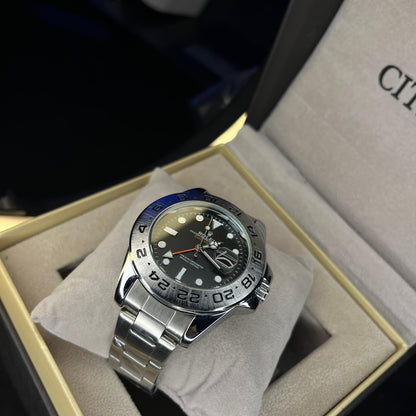RLX Explorer II Men’s Watch – Black Dial | Date Function & Rotating Bezel