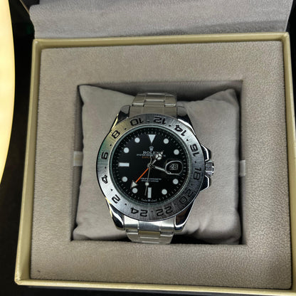 RLX Explorer II Men’s Watch – Black Dial | Date Function & Rotating Bezel