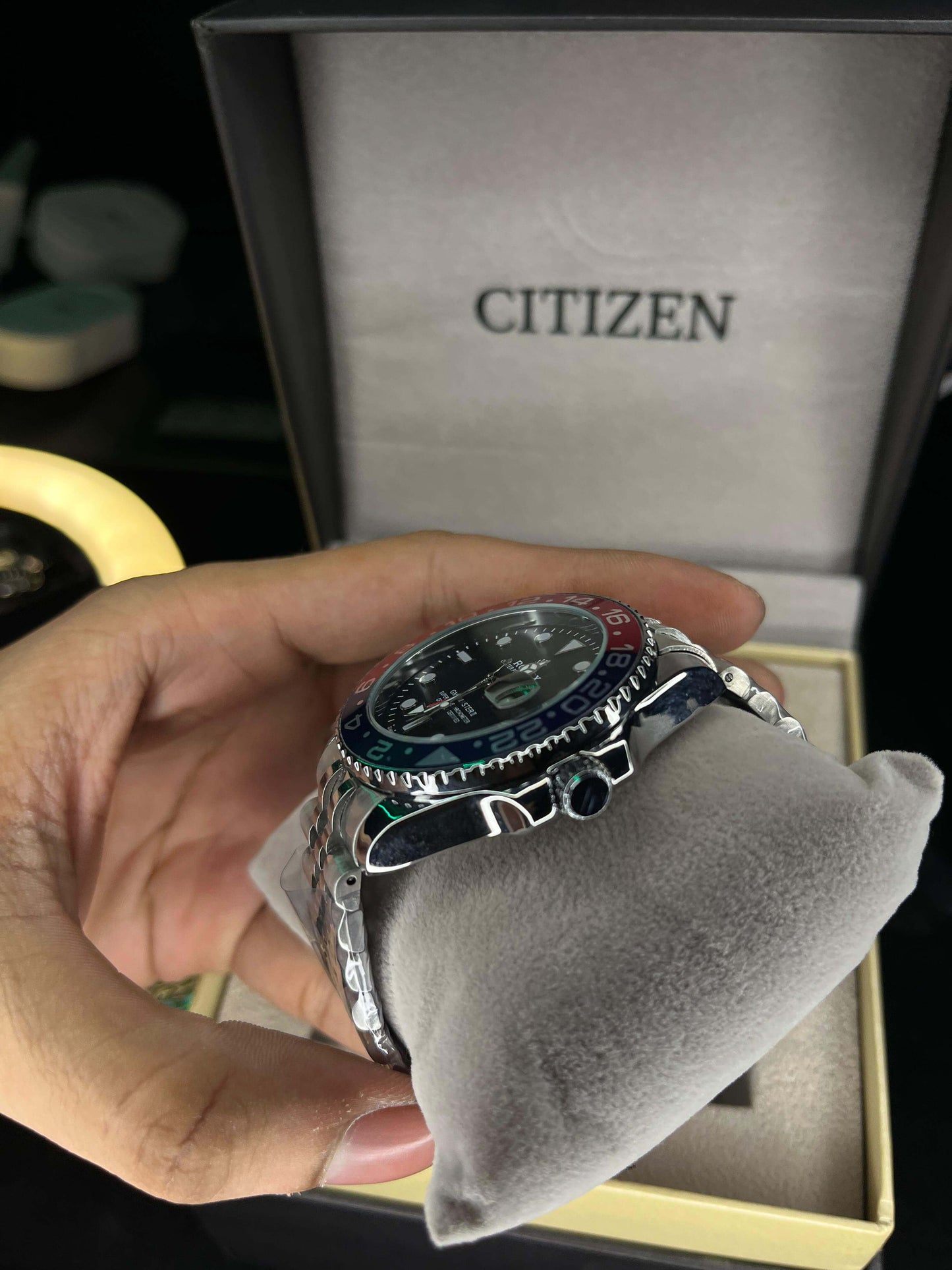 RLX GMT Master | 40mm Stainless Steel | Pepsi Bezel on Jubilee Chain