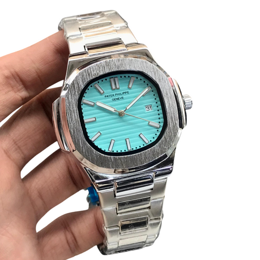 Patek Philippe Genève Quartz Men's Stainless Steel Watch