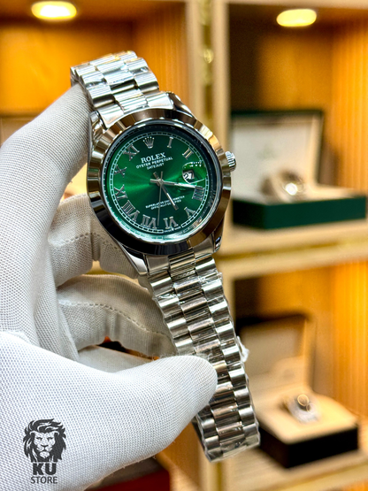 ROLEX Quartz Watch Date Function & Taj Lock Premium Finish