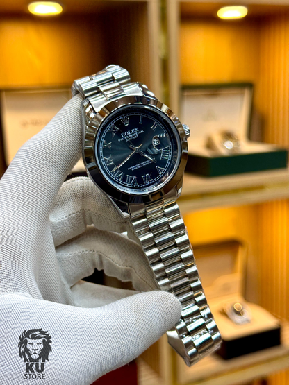ROLEX Quartz Watch Date Function & Taj Lock Premium Finish