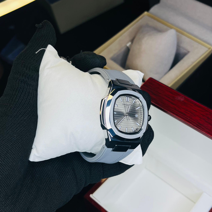 Universe Point – Patek Philippe Style Men’s Quartz Watch | Silicone Strap | Premium Finish